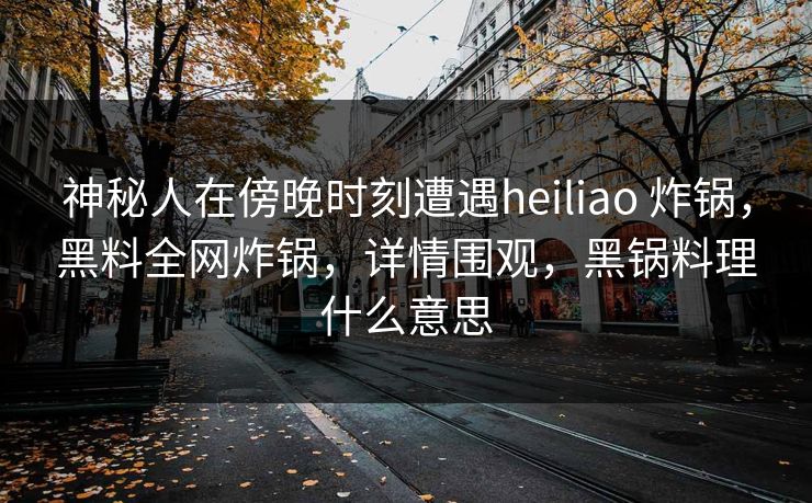 神秘人在傍晚时刻遭遇heiliao 炸锅，黑料全网炸锅，详情围观，黑锅料理什么意思